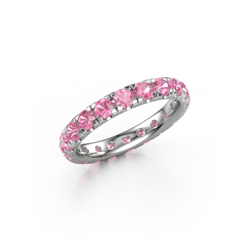 Bild von Vorsteckring Jackie 3.0 585 Weißgold Pink Saphir 3 mm