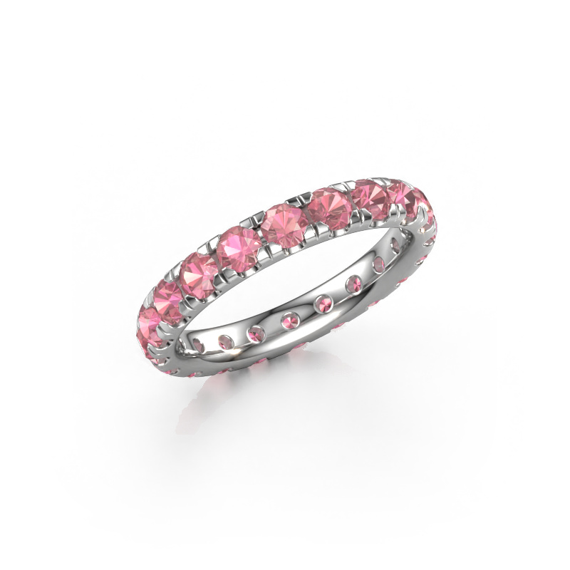 Bild von Vorsteckring Jackie 3.0 950 Platin Turmalin rosa 3 mm