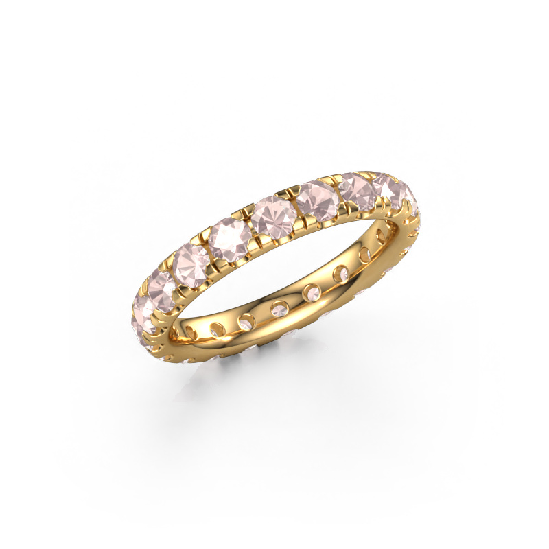 Image of Stackable ring Jackie 3.0 585 gold Morganite champagne 3 mm
