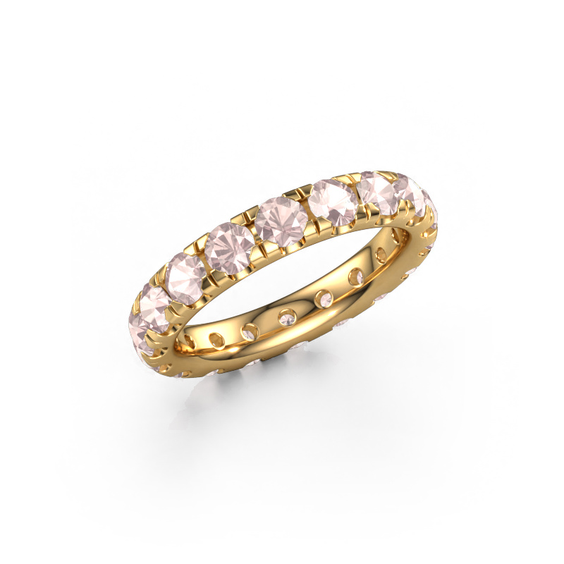 Image of Stackable ring Jackie 3.4 585 gold Morganite champagne 3.4 mm