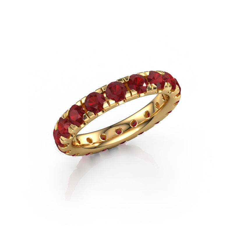 Image of Stackable ring Jackie 3.4 585 gold Ruby 3.4 mm