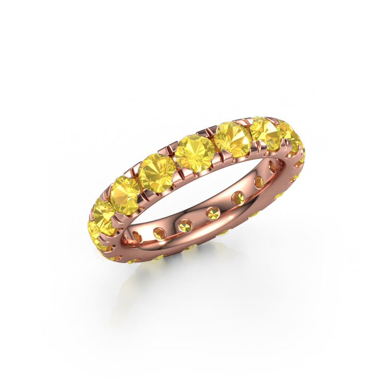 Bild von Vorsteckring Jackie 3.7 585 Roségold Gelb Saphir 3.7 mm