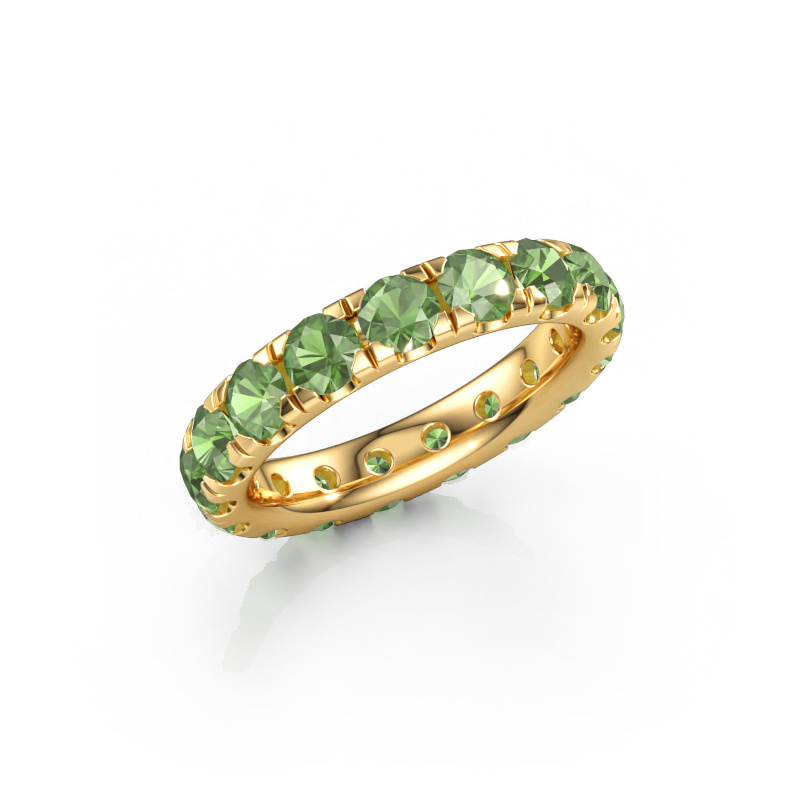 Image de Bague superposable Jackie 3.7 585 or jaune Vert tourmaline 3.7 mm