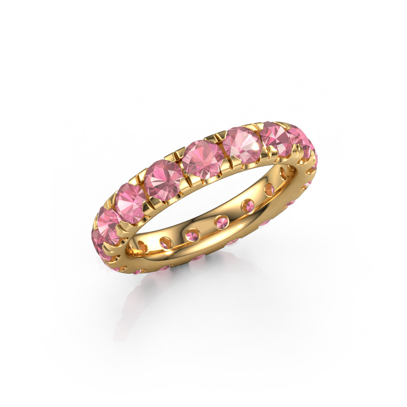 Image of Stackable ring Jackie 3.7 585 gold Tourmaline pink 3.7 mm