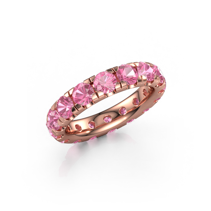 Bild von Vorsteckring Jackie 4.0 585 Roségold Pink Saphir 4 mm