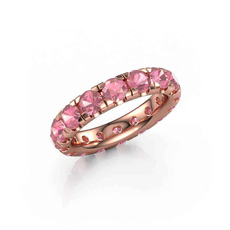Bild von Vorsteckring Jackie 4.0 585 Roségold Turmalin rosa 4 mm