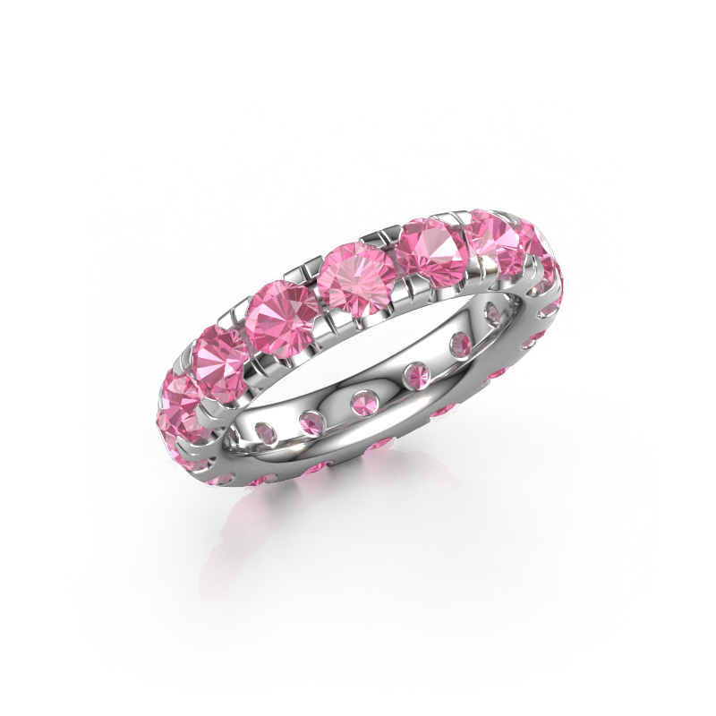 Bild von Vorsteckring Jackie 4.0 585 Weißgold Pink Saphir 4 mm