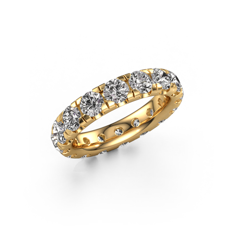 Image of Stackable ring Jackie 4.0 585 gold Lab grown diamond 4.00 crt