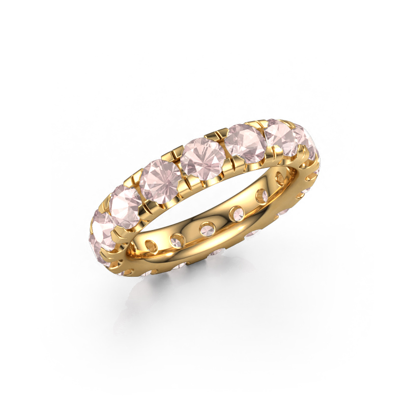 Image of Stackable ring Jackie 4.0 585 gold Morganite champagne 4 mm
