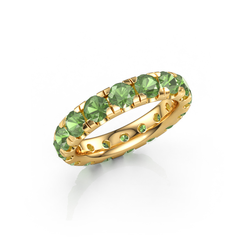 Bild von Vorsteckring Jackie 4.0 585 Gold Turmalin grün 4 mm