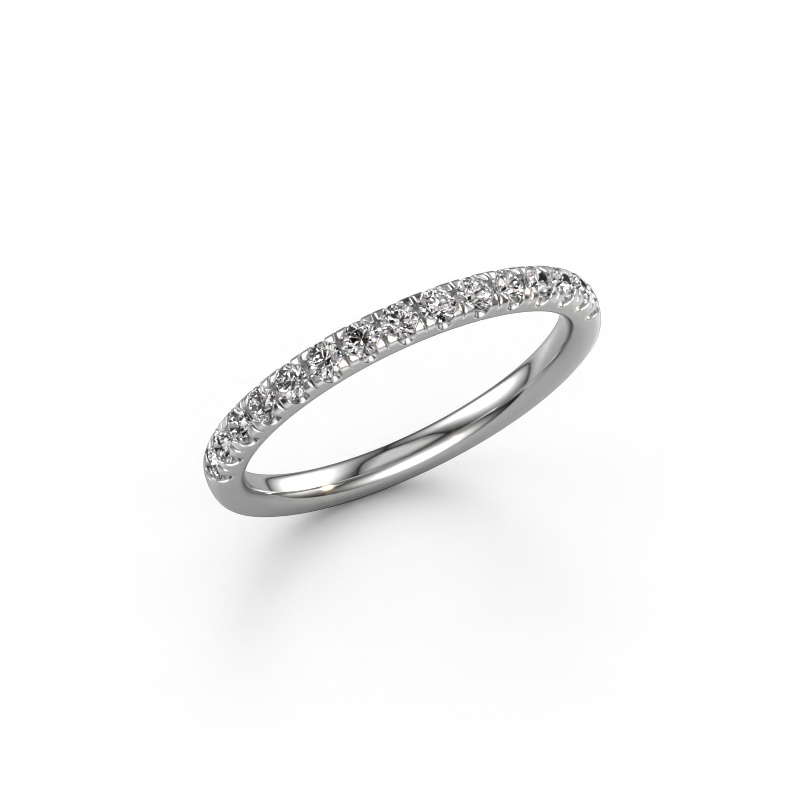 Afbeelding van Aanschuifring Jackie Half 585 witgoud Diamant 0.30 crt