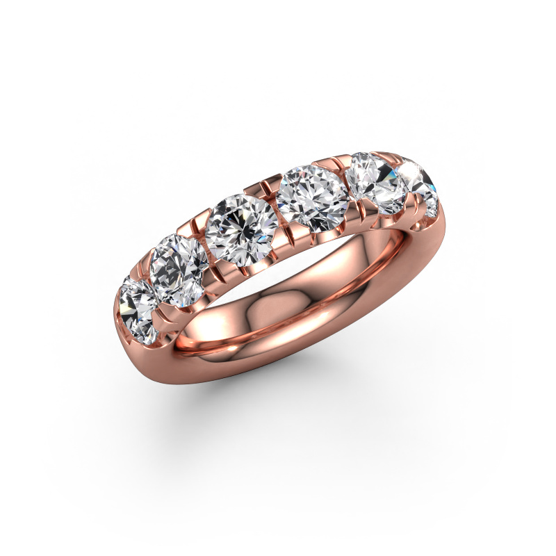 Bild von Vorsteckring Jackie Half 585 Roségold Diamant 2.40 crt