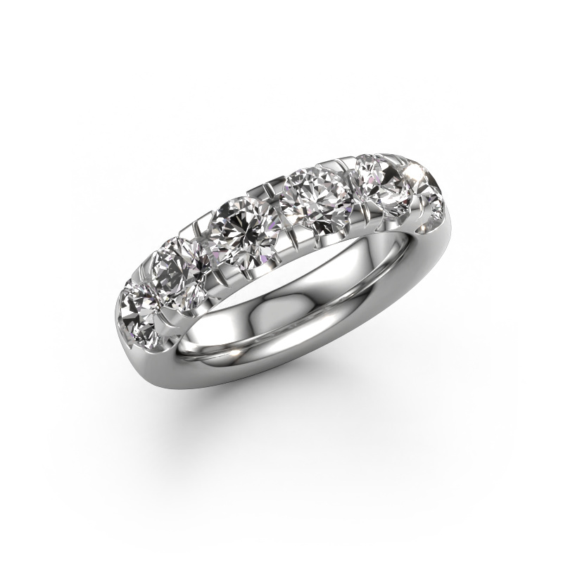 Bild von Vorsteckring Jackie Half 950 Platin Diamant 2.40 crt