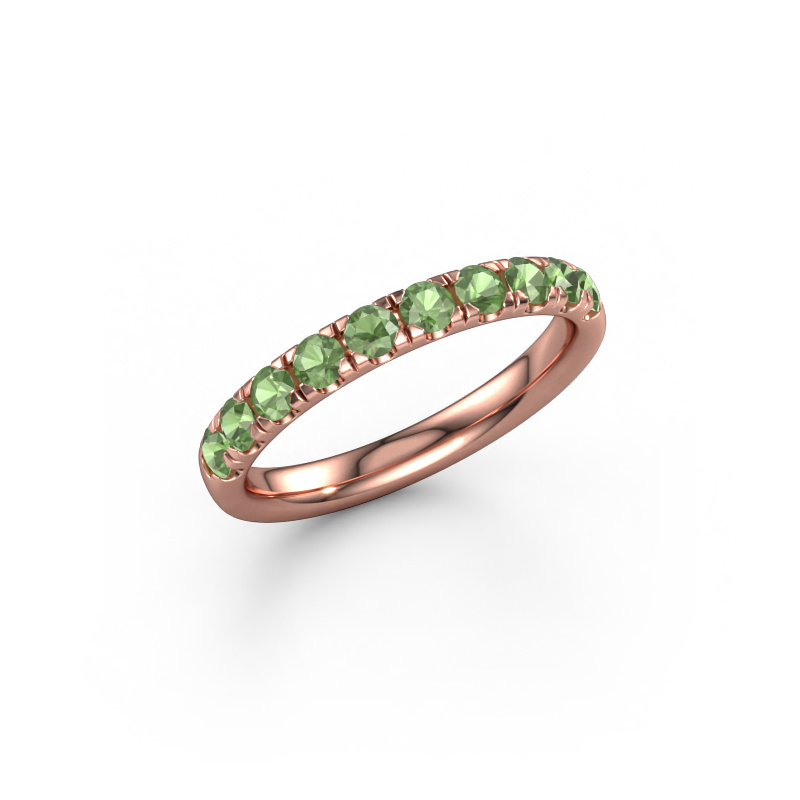Bild von Vorsteckring Jackie Half 585 Roségold Turmalin grün 2.4 mm
