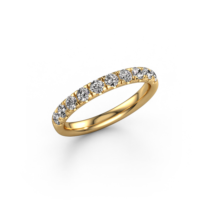 Image de Bague superposable Jackie Half 585 or jaune Diamant synthétique 0.55 crt