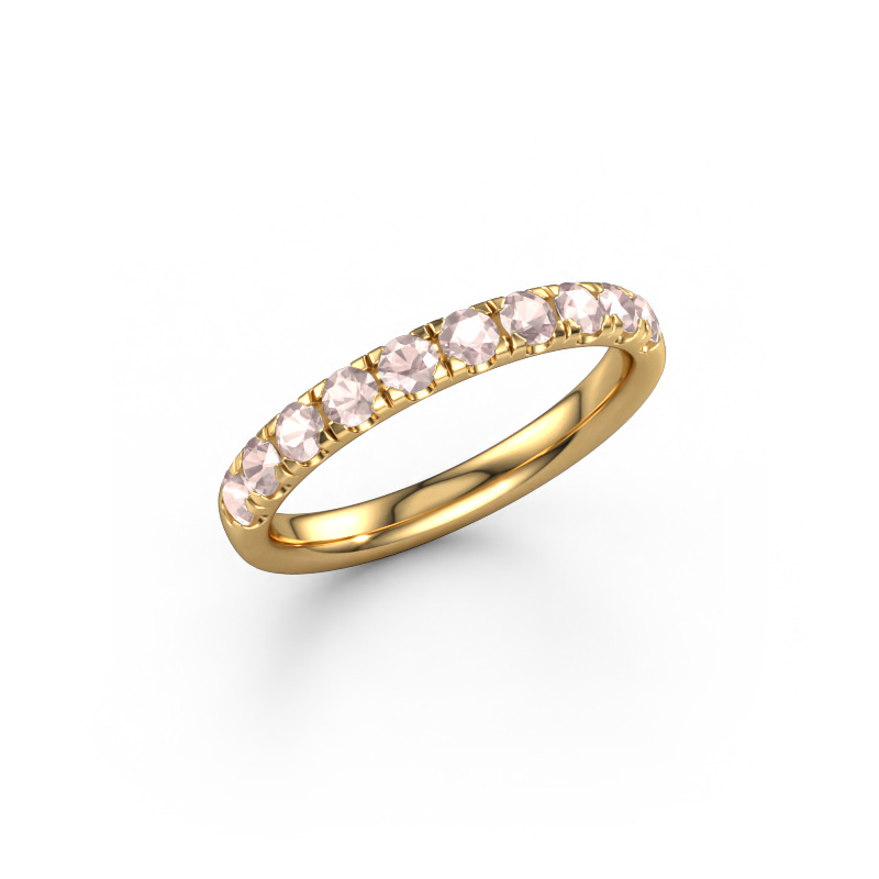 Image of Stackable ring Jackie Half 585 gold Morganite champagne 2.4 mm