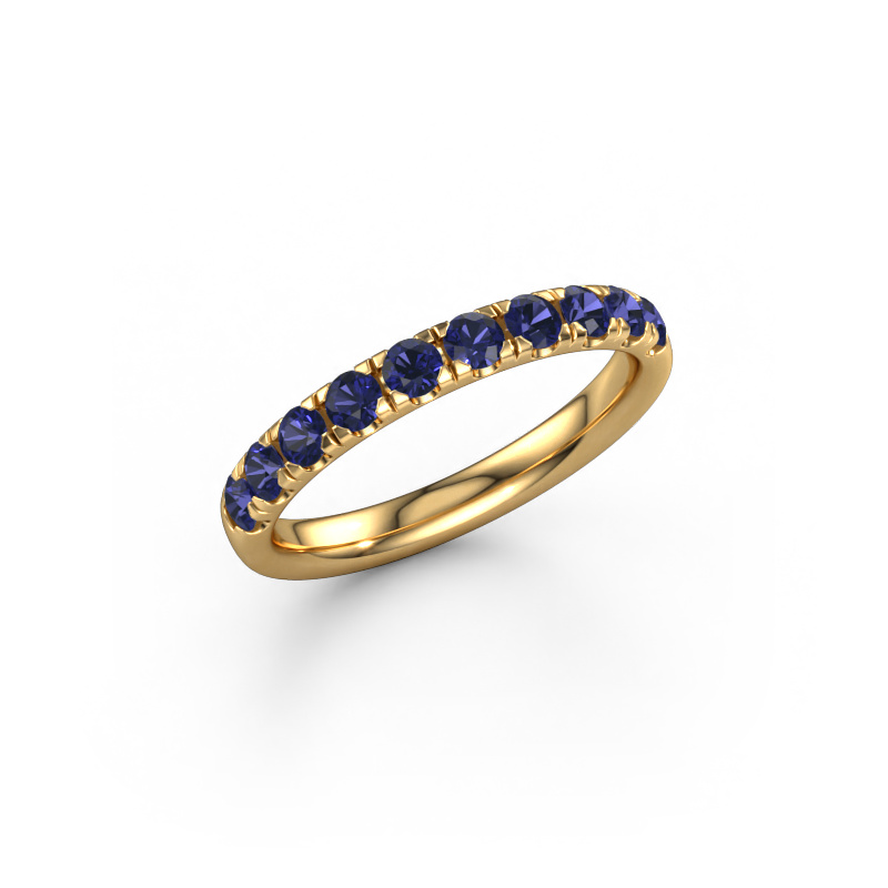 Image of Stackable ring Jackie Half 585 gold Sapphire 2.4 mm
