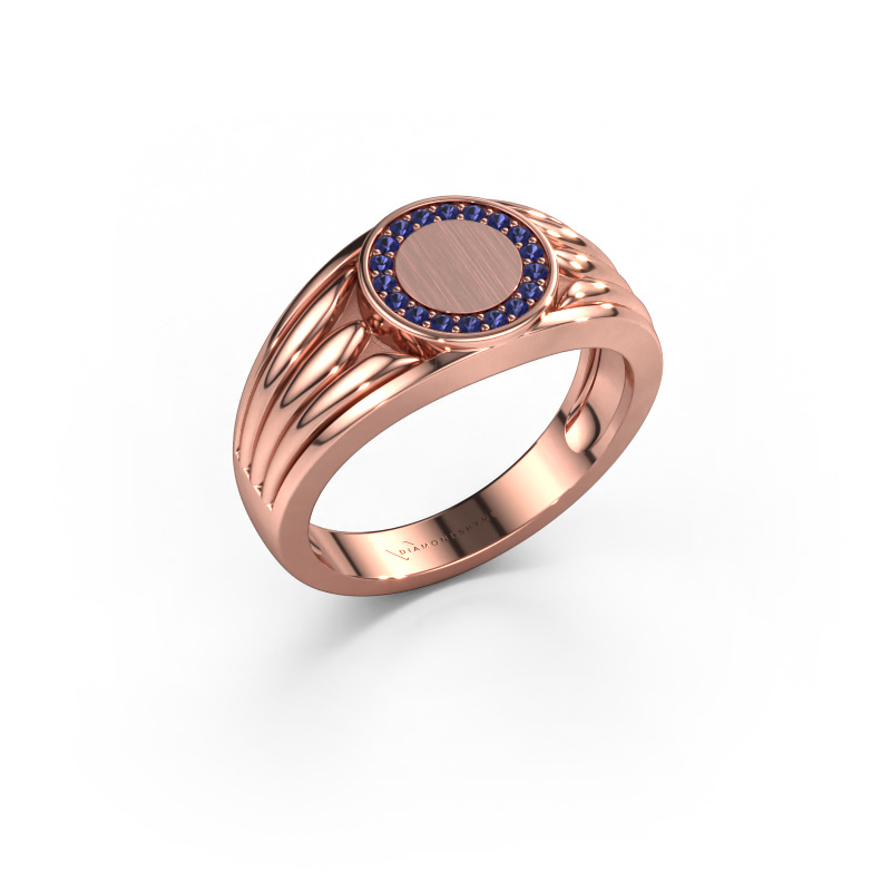 Bild von Pinky Ring Jacobus 585 Roségold Saphir 1.2 mm