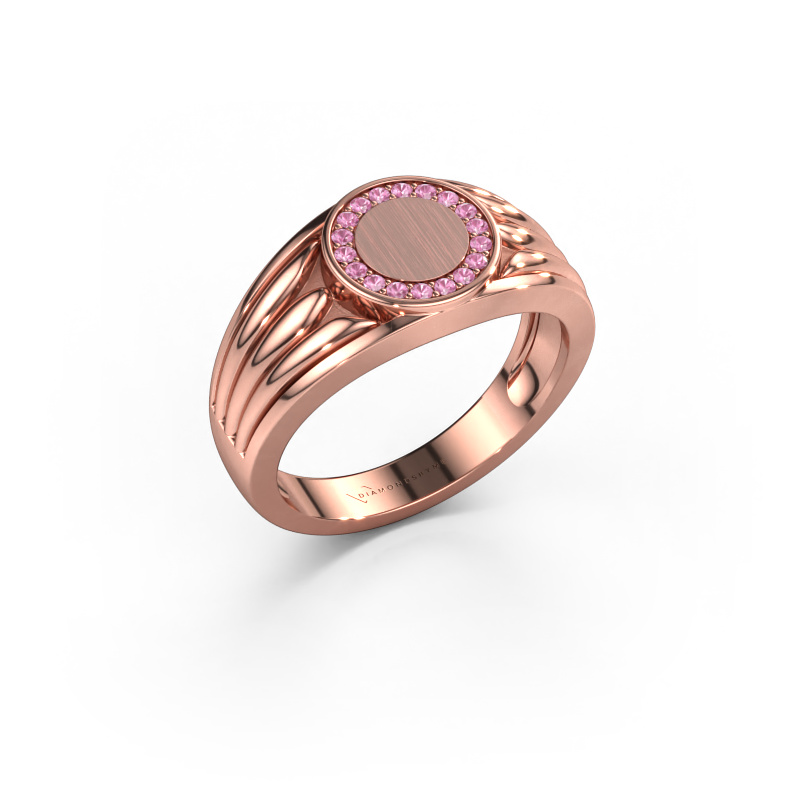Image of Pinky ring Jacobus 585 rose gold Pink sapphire 1.2 mm