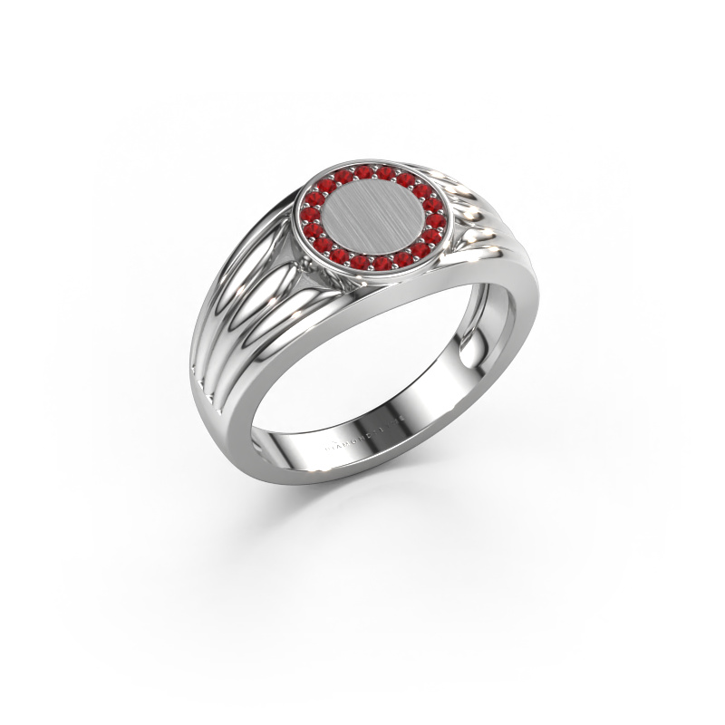 Image of Pinky ring Jacobus 950 platinum Ruby 1.2 mm