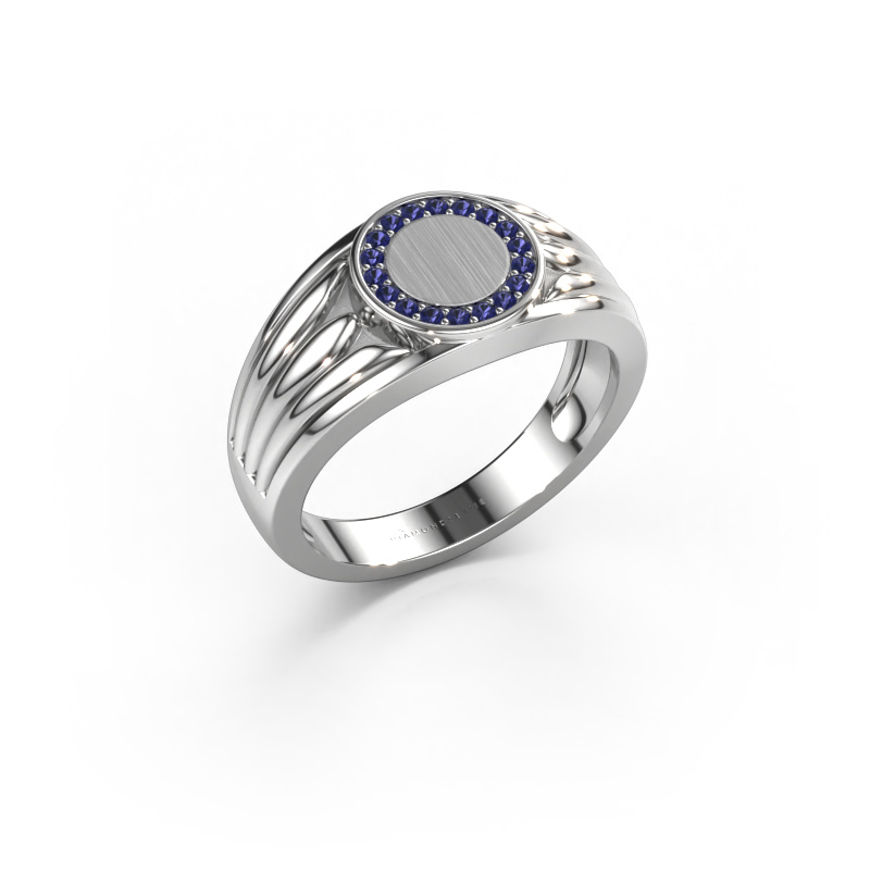 Image of Pinky ring Jacobus 950 platinum Sapphire 1.2 mm