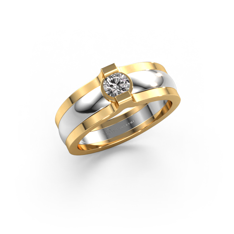 Image of Ring Jade 585 white gold Lab-grown diamond 0.25 crt