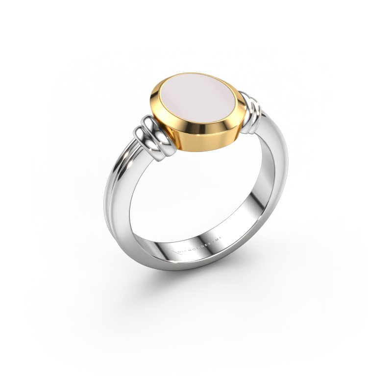 Image of Pinky ring Jake 1 585 white gold Red sardonyx 10x8 mm