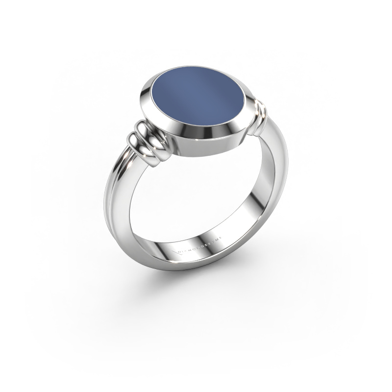 Image of Signet ring Jake 2 950 platinum Blue sardonyx 12x10 mm