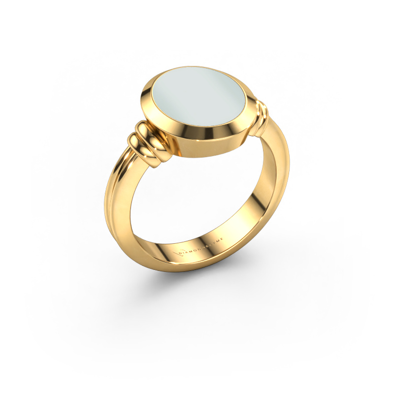 Bild von Siegelring Jake 2 585 Gold Grüner Lagenstein 12x10 mm