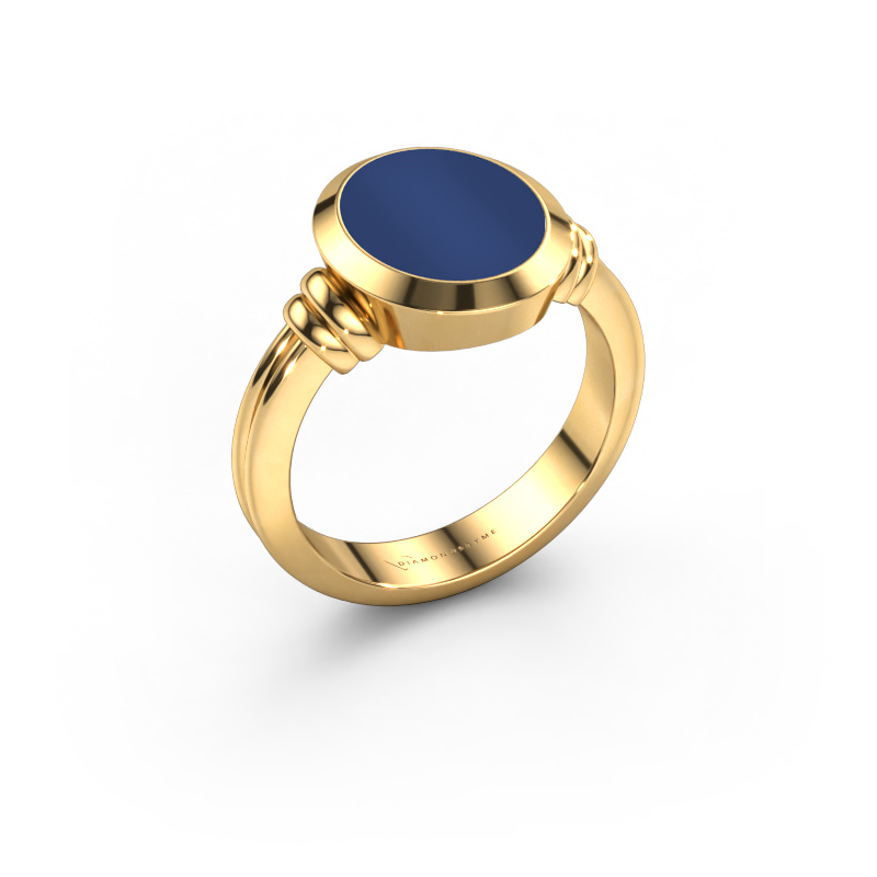 Bild von Siegelring Jake 2 585 Gold Lapislazuli 12x10 mm
