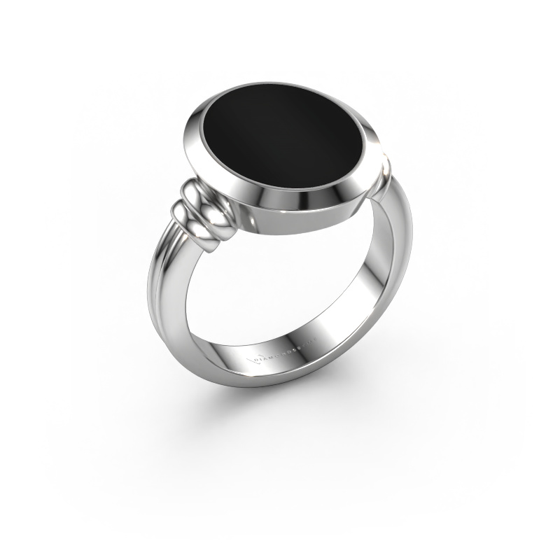 Bild von Siegelring Jake 3 950 Platin Onyx 15x12 mm