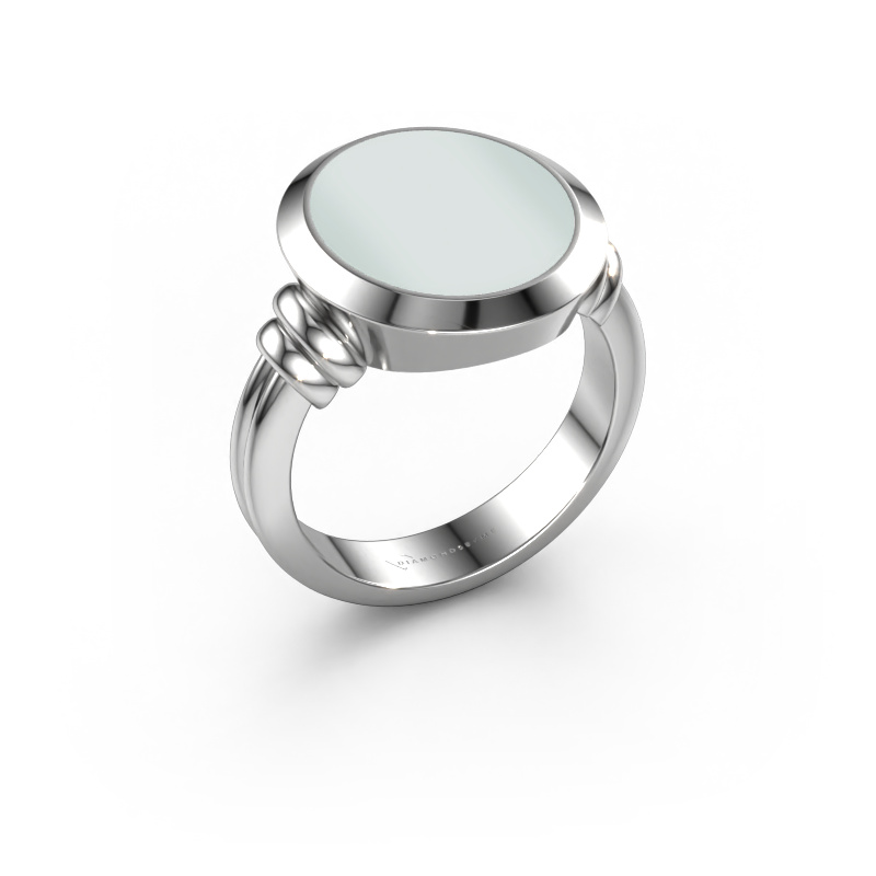 Bild von Siegelring Jake 4 950 Platin Grüner Lagenstein 15x13 mm