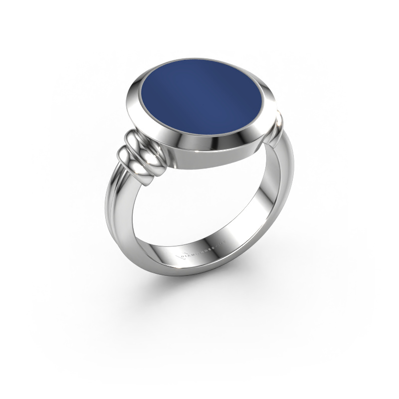 Bild von Siegelring Jake 4 950 Platin Lapislazuli 15x13 mm