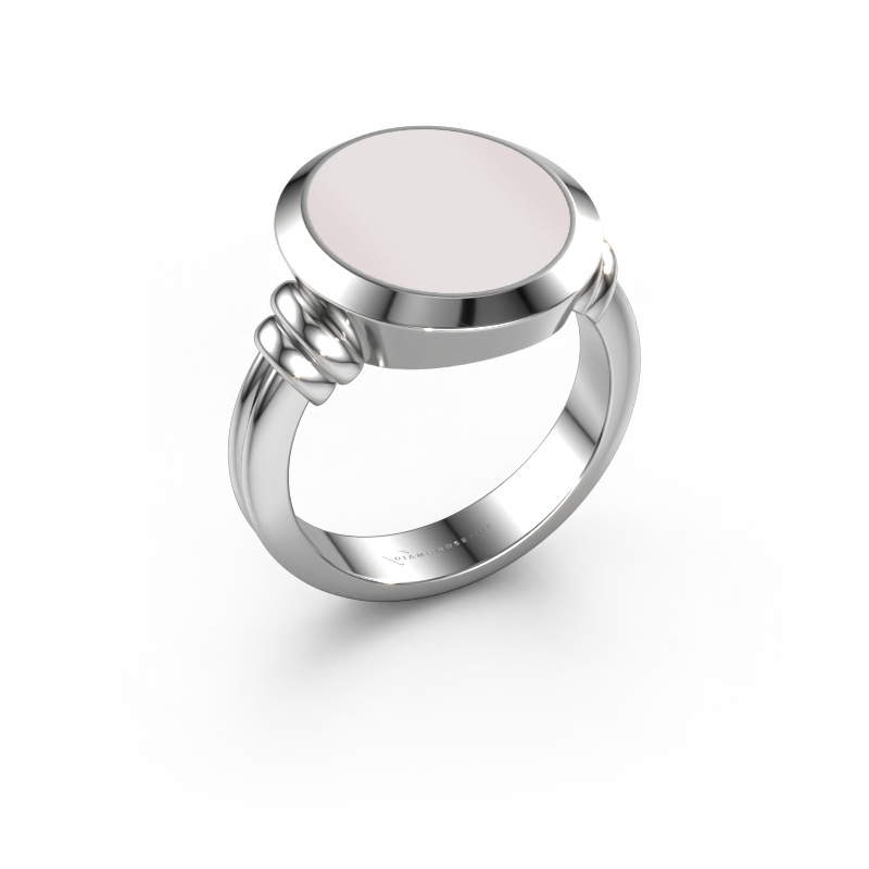 Afbeelding van Zegelring Jake 4 950 platina Rode lagensteen 15x13 mm