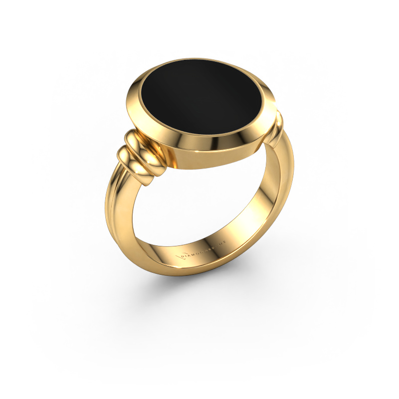 Bild von Siegelring Jake 4 585 Gold Onyx 15x13 mm