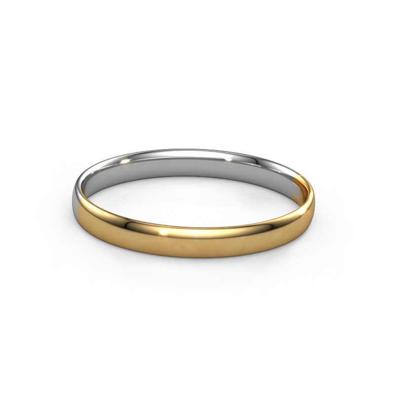 Bild von Armreif Jane 8mm 585 Weißgold