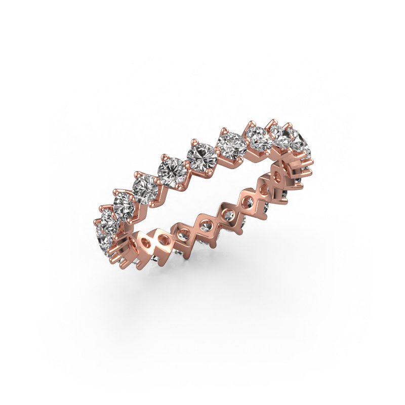 Image of Stackable ring Janie 2.7mm 585 rose gold Diamond 1.76 crt