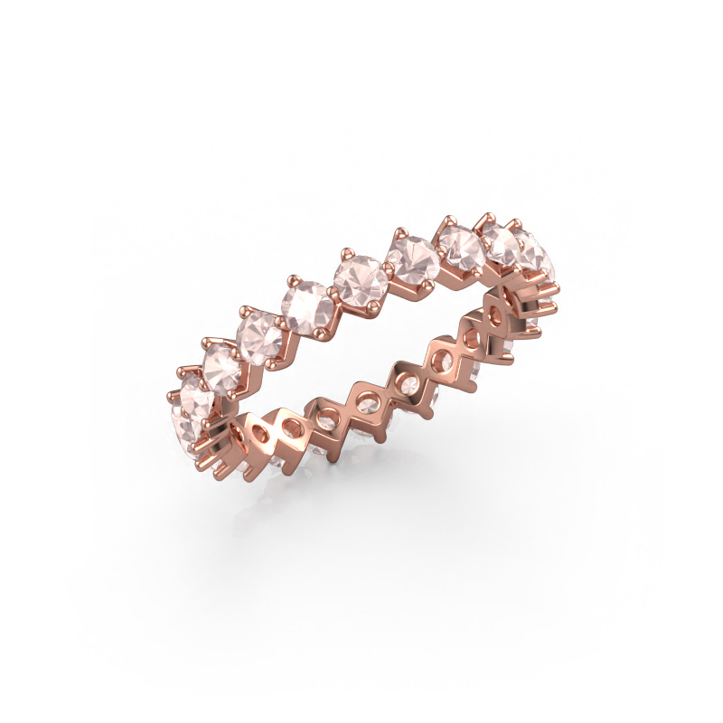 Image of Stackable ring Janie 2.7mm 585 rose gold Morganite champagne 2.7 mm