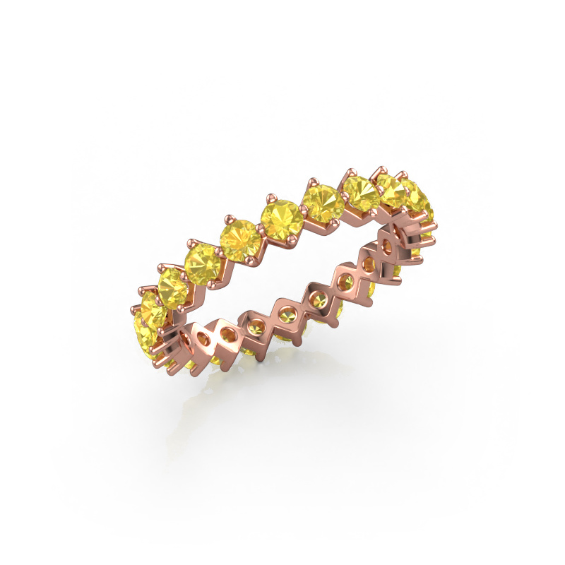 Bild von Vorsteckring Janie 2.7mm 585 Roségold Gelb Saphir 2.7 mm