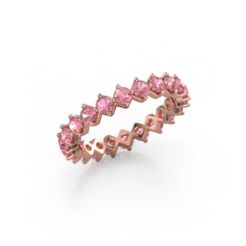 Image of Stackable ring Janie 2.7mm 585 rose gold Tourmaline pink 2.7 mm