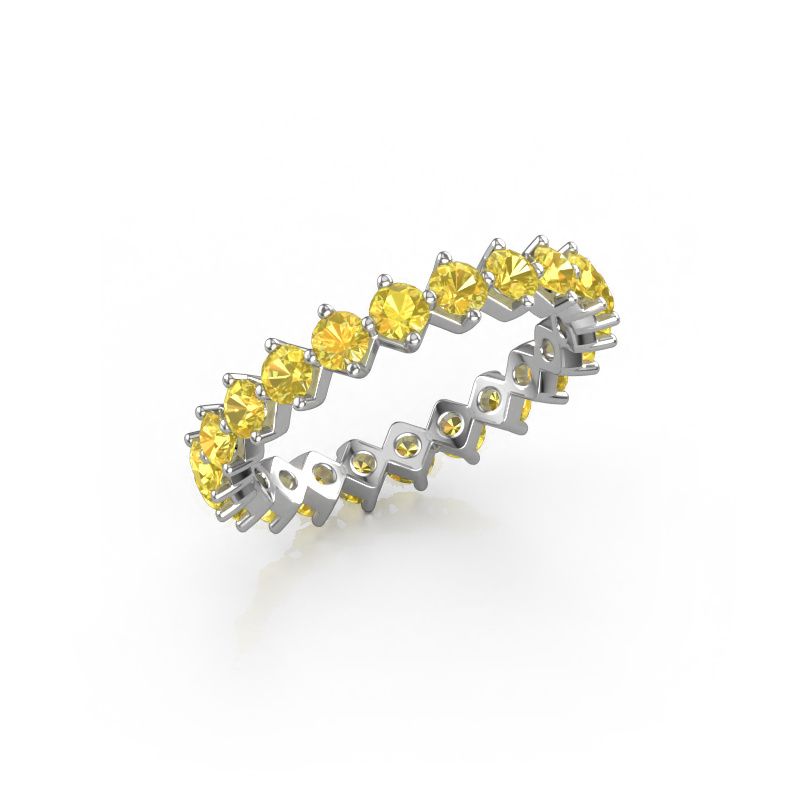 Bild von Vorsteckring Janie 2.7mm 585 Weißgold Gelb Saphir 2.7 mm