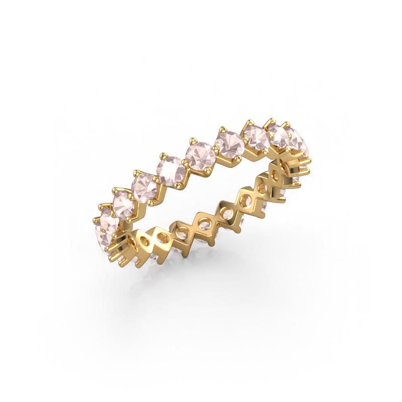 Image of Stackable ring Janie 2.7mm 585 gold Morganite champagne 2.7 mm
