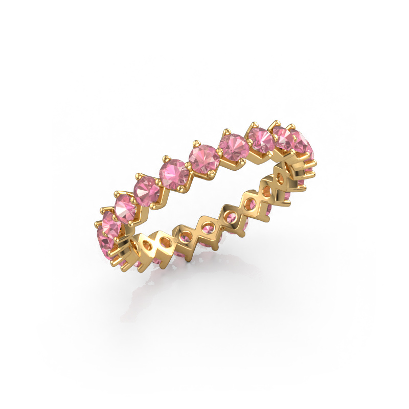 Image of Stackable ring Janie 2.7mm 585 gold Tourmaline pink 2.7 mm