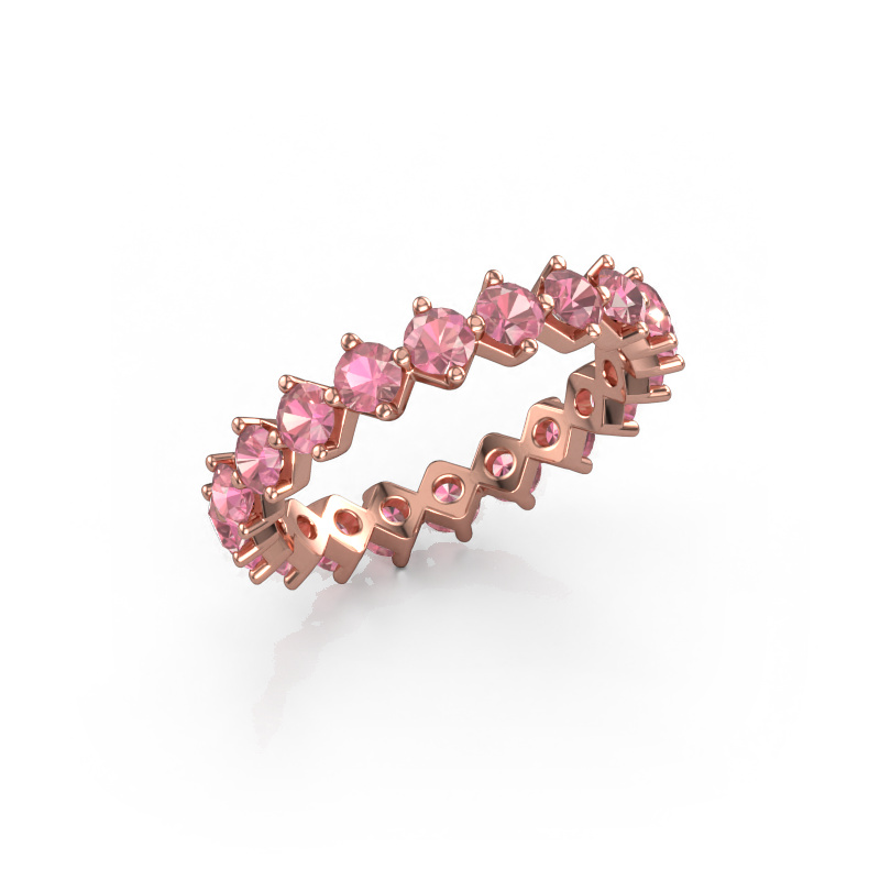 Image of Stackable ring Janie 3.0mm 585 rose gold Tourmaline pink 3 mm