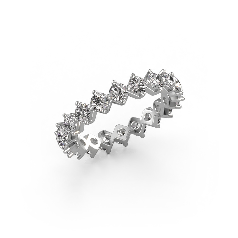 Image of Stackable ring Janie 3.0mm 585 white gold Diamond 2.00 crt