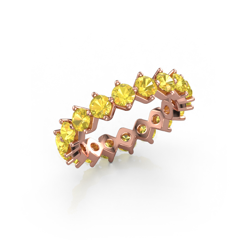 Bild von Vorsteckring Janie 3.4mm 585 Roségold Gelb Saphir 3.4 mm