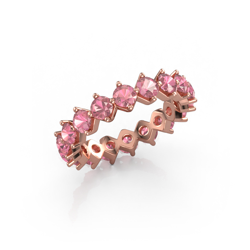 Image of Stackable ring Janie 3.4mm 585 rose gold Tourmaline pink 3.4 mm