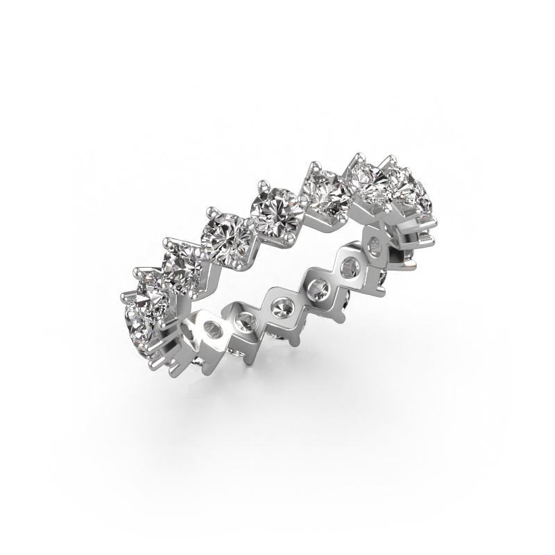 Image of Stackable ring Janie 3.4mm 585 white gold Lab-grown diamond 3.00 crt
