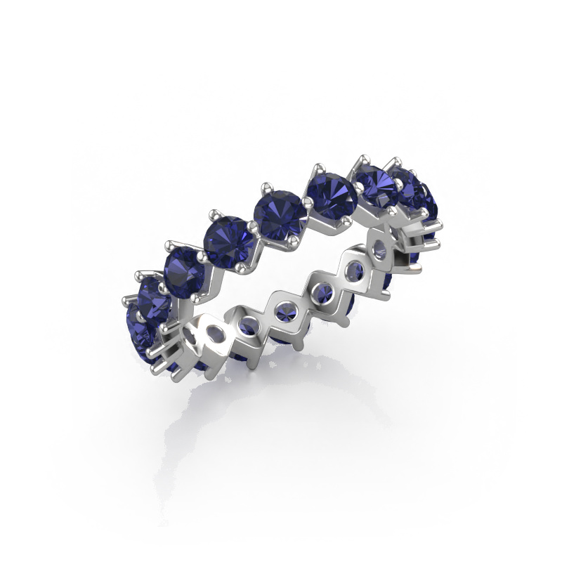 Image of Stackable ring Janie 3.4mm 585 white gold Sapphire 3.4 mm