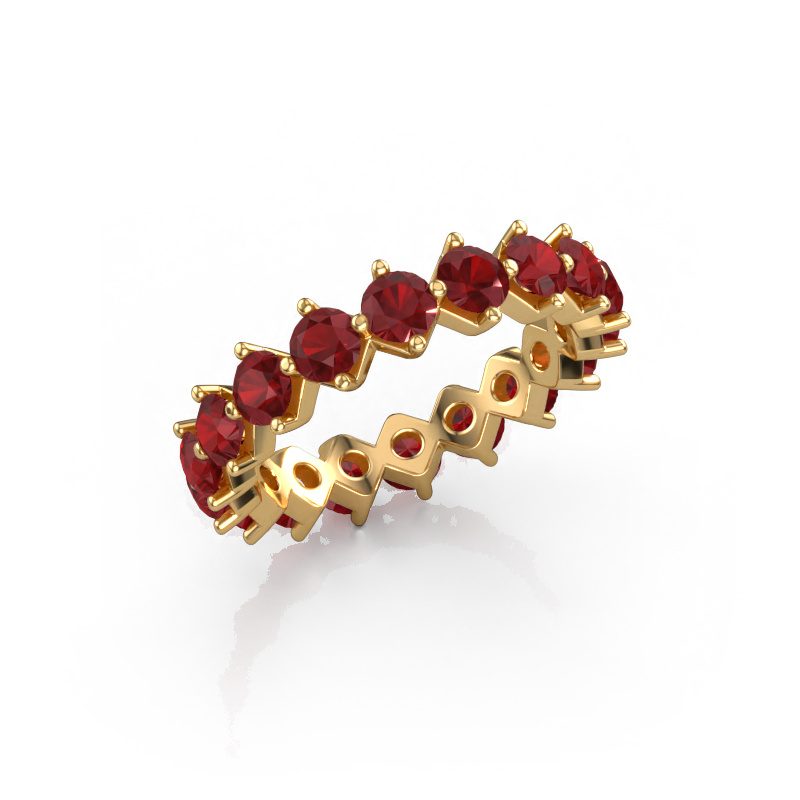 Image of Stackable ring Janie 3.4mm 585 gold Ruby 3.4 mm